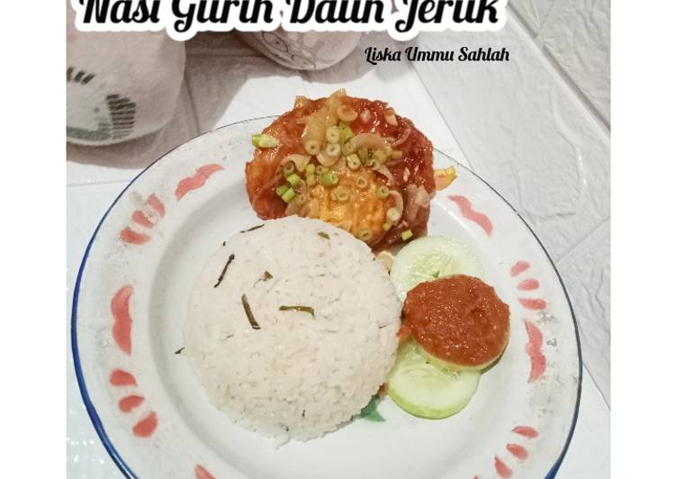 Siap Saji Nasi Gurih Daun Jeruk Ala Rumahan