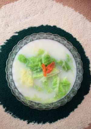 Foto resep 29. Sawi Putih Kuah Santan