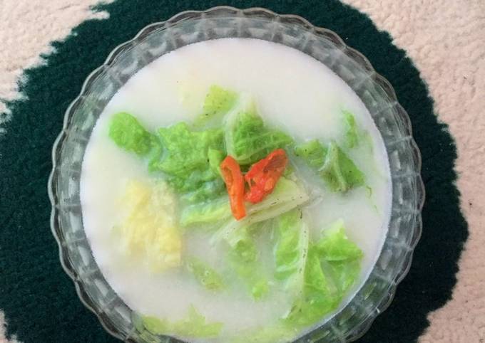 Langkah Mudah untuk Menyiapkan 29. Sawi Putih Kuah Santan yang Lezat Sekali