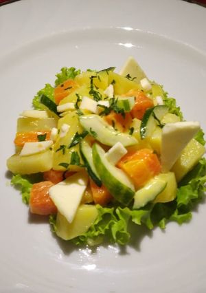Foto resep Potato Salad with homemade mayonaise
