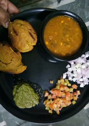 A picture of Dal bafle recipe.