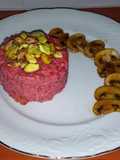 Barbie-sotto de remolacha y roquefort