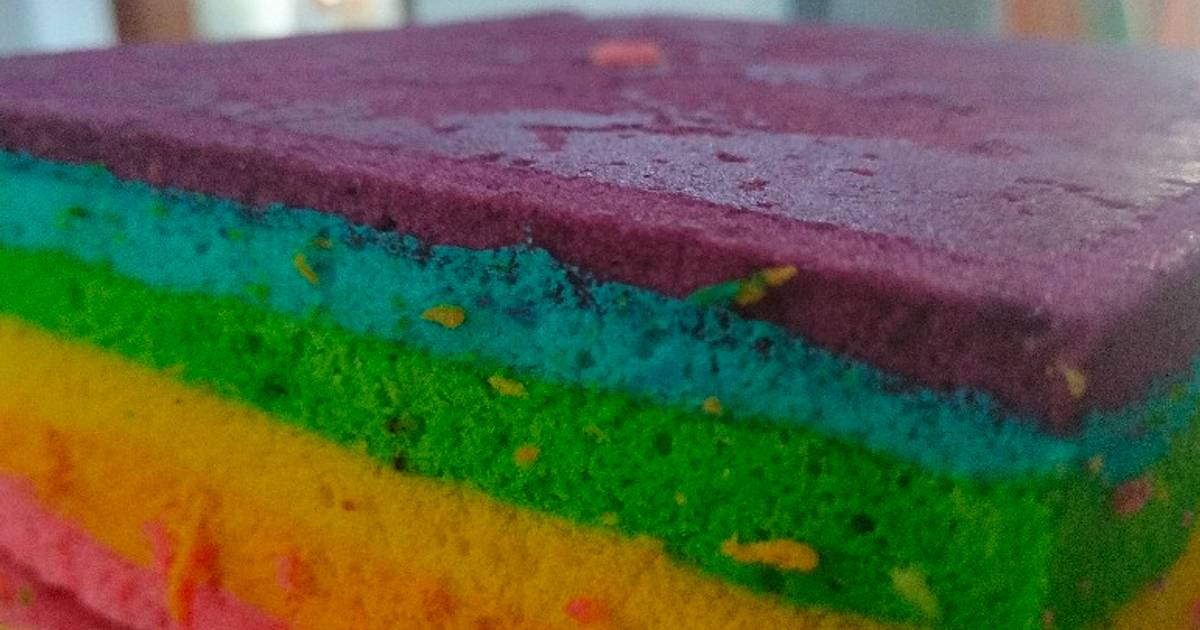 Resep Rainbow Cake Oleh Zahra Cake Cookpad