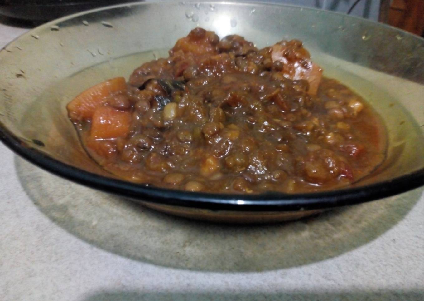 Guiso de lentejas súper sano 🥘🥄