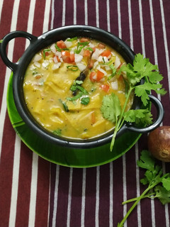 A picture of Dal Dhokli Rajasthani Style.