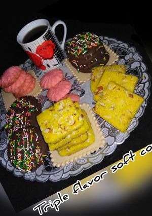A picture of Triple flavor soft cookies.