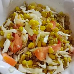 A picture of Simple Green sprouts salad (green moong).