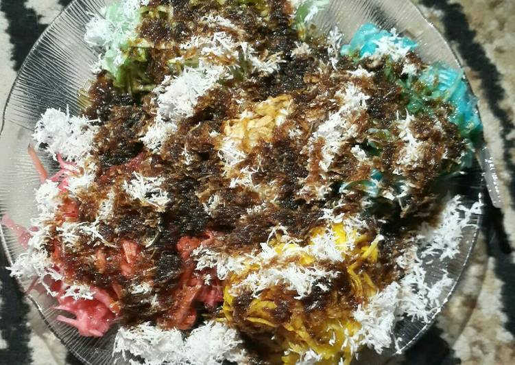 Resep Putu Mayang Pelangi Anti Gagal