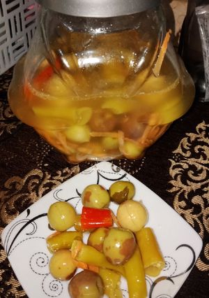 صورة لوصفة زيتون مخلل بالفلفل 🌶️