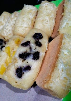 Foto resep Pukis toping keju.. kismis..nangka.. choco chips