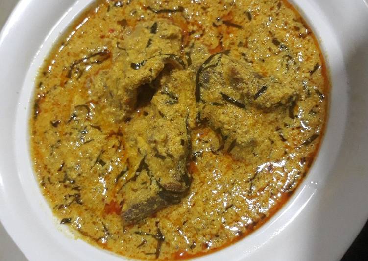 Recipe of Any-night-of-the-week Egusi soup with ukazi