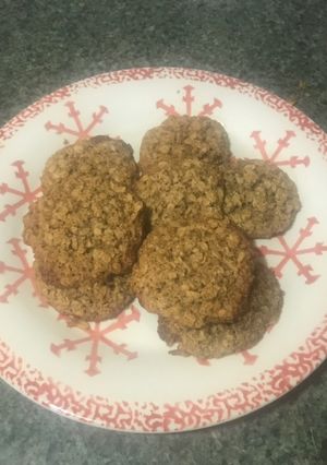 Una foto de Galletas de Avena sin harina y nueces
