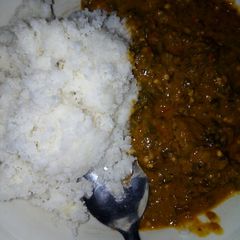 A picture of Buski da miyan ganye.