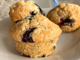 Muffins de arándanos con un toque de té 🧁