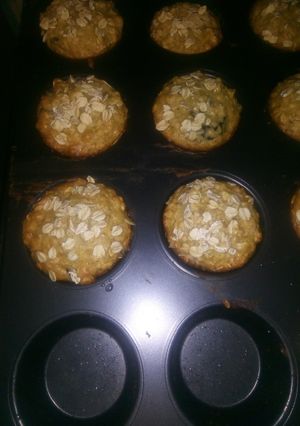 Una foto de Muffins de avena y maní