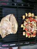Pacu al horno con verduras