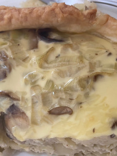 Una foto de Quiche de champiñones