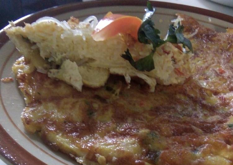 Omelet Kentang Tahu Pedas