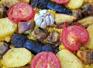 Una foto de Arroz al horno -arròs al forn-