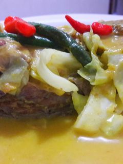 Foto resep Red snapper curry (gulai/ kari ikan kakap merah)