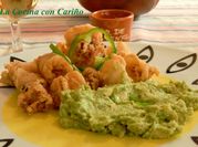 Una foto de calamares a la crema
