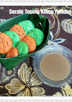 Foto resep Serabi Toping Kinca Pandan
