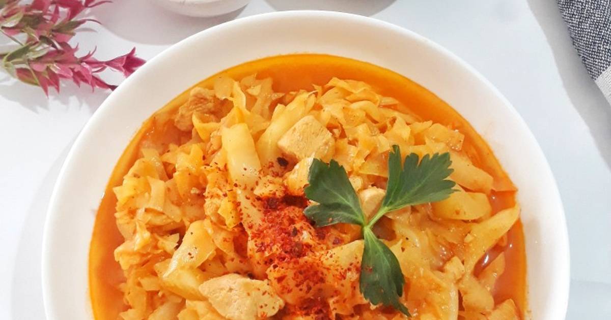 Resep Tavuklu Kapuska; Cabbage Stew with Chicken oleh Heti Cookpad