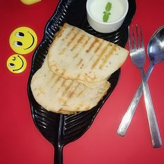 A picture of Stuffed grilled kuboos(Lebanese starter).