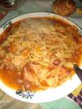 Guiso de porotos frutilla