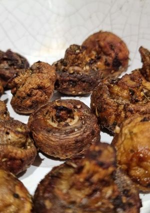 A picture of Air Fryer Mushrooms.