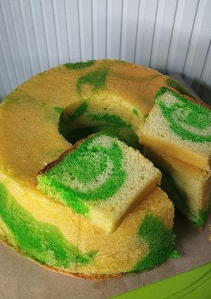 Foto resep Bolu pandan vanilla