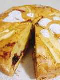 Torta di mele con confettura di amarene