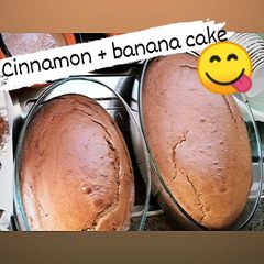A picture of Cinnamon banana cake.