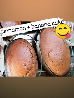 A picture of Cinnamon banana cake.
