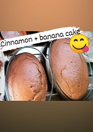 A picture of Cinnamon banana cake.