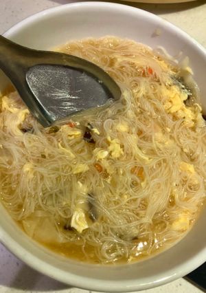 酸辣湯米粉 的食譜成品照片