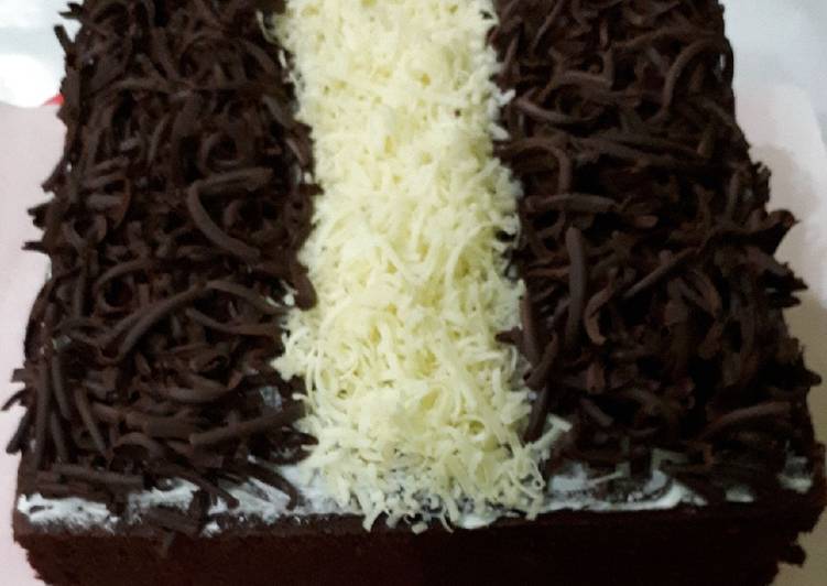 Brownis kukus putih telur