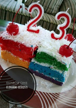 Foto resep Rainbow Cake