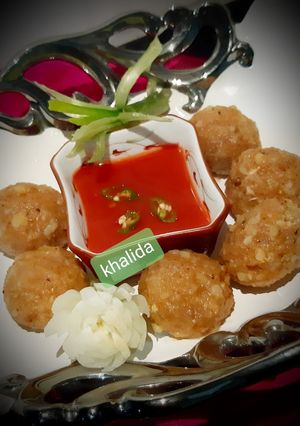 A picture of Chinese potato dumplings.