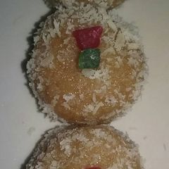 A picture of Chocolaty coconut ladoo.