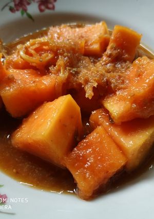 Foto resep Rujak pepaya bumbu kecombrang