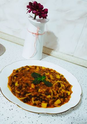 عکسی از دستور °•آش عدس مناسب سرما خوردگی•°