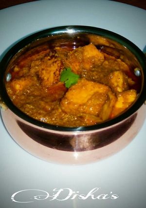 A picture of Dhaba style paneer masala.