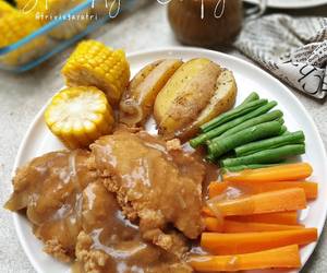 Resep Mudah Steak Ayam Crispy Saos Lada Hitam Yummy Mantul Resep Mudah Steak Ayam Crispy Saos Lada Hitam Yummy Mantul