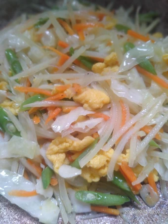 Langkah Gampang Membuat Resep Sayur orak arik (wortel, kentang, kol, buncis, telur) yang Lezat Sekali Anti Ribet, Menggugah Selera