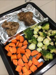 Foto resep Roasted veggie & probiotic chicken wings