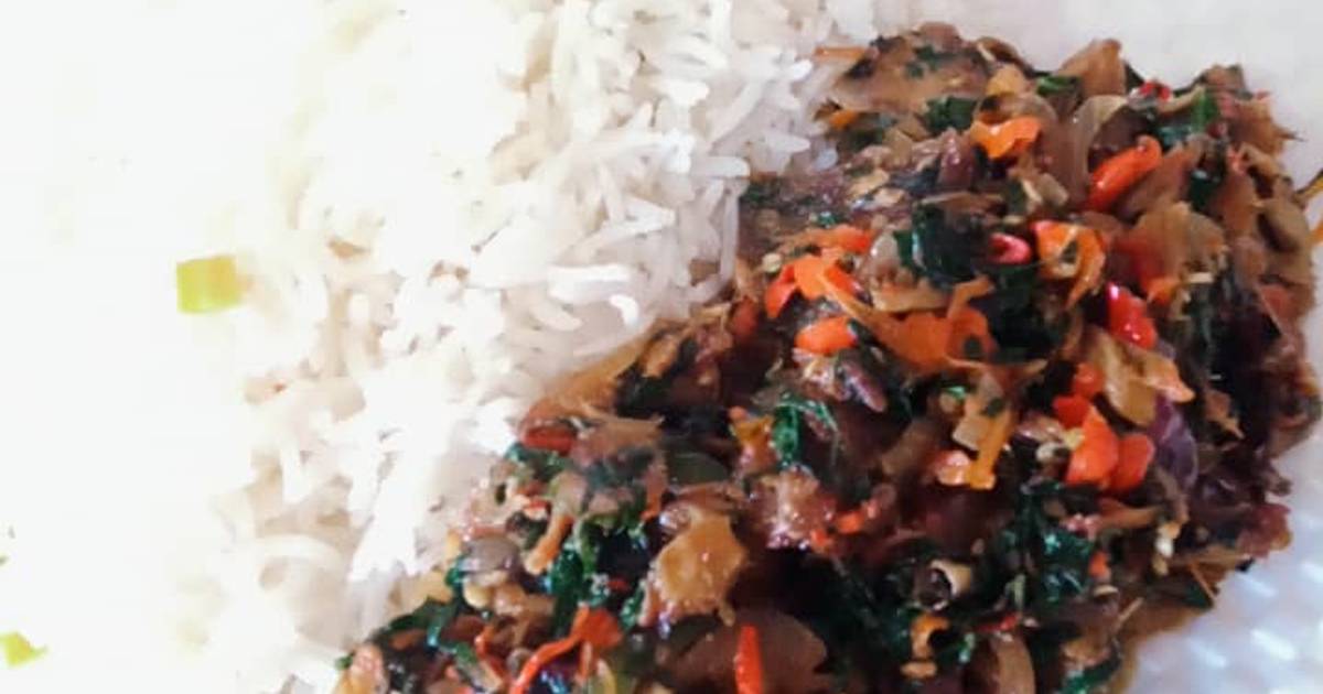 White Rice and beef vegetable sauce Recipe by Wisdom Perelayefa Cookpad