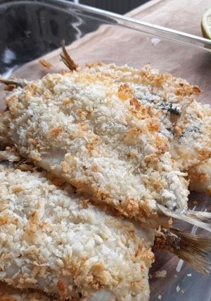 Una foto de Pejerreyes con panko en freidora de aire