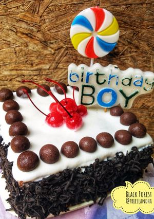 Foto resep BLACK FOREST 🍂BIRTHDAY CAKE 🎂 - FLo