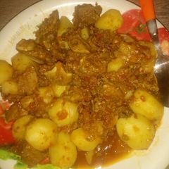 A picture of Meat with potato.